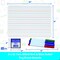 Flipside Red & Blue Ruled/Plain White Dry Erase Dual Sided Board + Markers + Student Eraser Set, 12PK 21134 - alternate 6